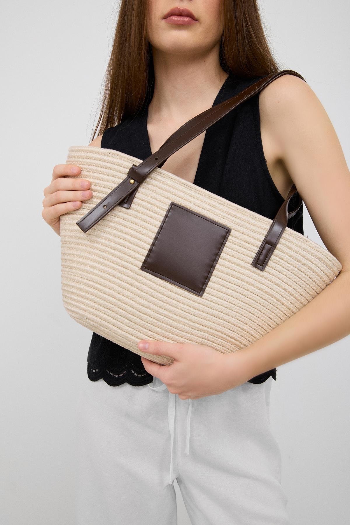 Vittoria Handmade Straw Cream - Image 6