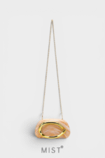 Nelly Marble Gold Clutch